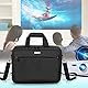 CURMIO Beamertasche für Beamer, Projektor Reisetasche mit Separatem Fach für Laptop, Beamer Tasche für die Meisten Projektoren und Zubehör, 40 x 30 x 13 cm, Schwarz