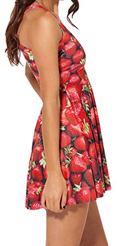 Image of Sister Amy Printed Elastic Sleeveless Shaping Breathable Camisole Skater Dress