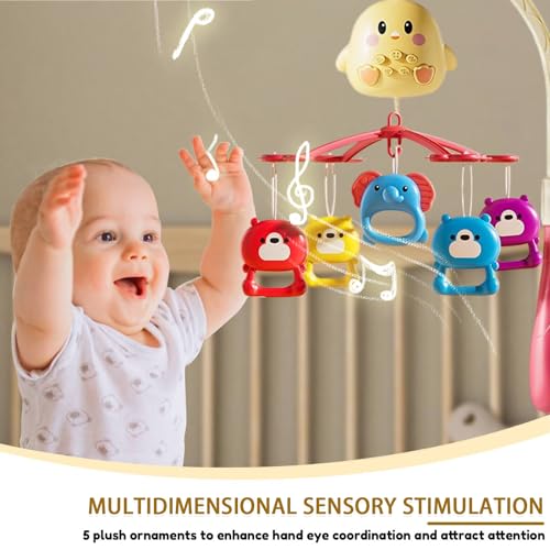 Mobile musical bébé avec télécommande pour stopper les pleurs au coucher - 3