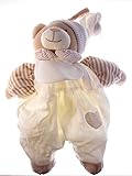 portapigiama per bambini fai da te  LA SPOLETTA - Porta Pigiama Orso con Inserto in Tela Aida da Ricamare (Beige)