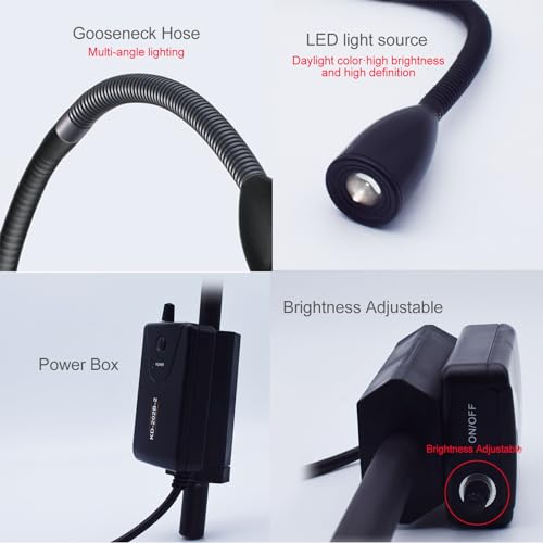 Lampe d'examen médicale à LED stomat avec fixation table et mur - 5
