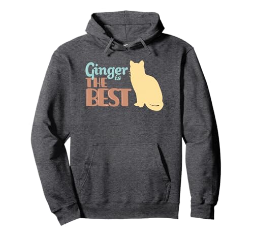 Ginger Cat Name Ginger Kitty Gift Pullover Hoodie