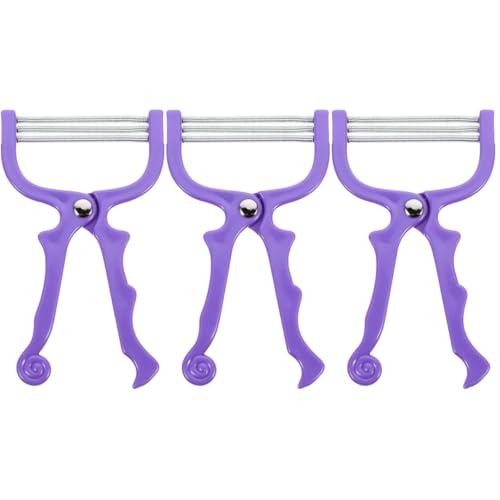 3pcs Facial Hair Remover Manual Hair Remover Spring Facial Hair Shavers Manual Face Hair Remover Hair Threader Facial Hair Cleaner Portable Face Hair Remover Face Hair Epilator