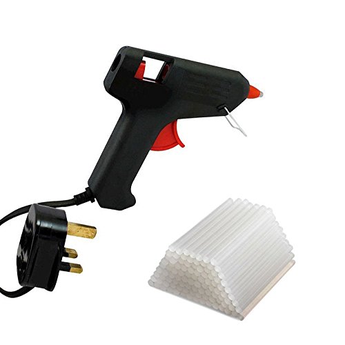 10w Mini Electric Hot Melt Glue Gun with 50 Glue Sticks for Hobby Craft Repair