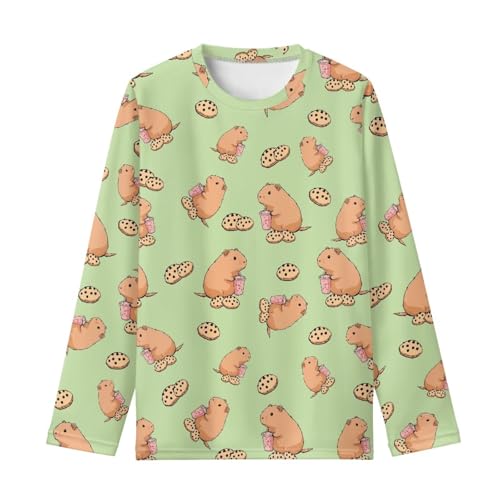 Girls Long Sleeve T Shirt with Cute Cartoon Graphic Soft Lightweight Crewneck Tee Loose Fit Casual Top4