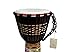 JIVE BRAND Djembe Bongo Congo African Mahogany Wood Drum With Heavy Base Goat Skin Head - Professional Quality 16