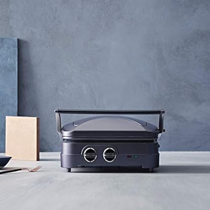 Cuisinart Griddle & Grill | Sandwichtoaster, Paninipresse, Kontaktgrill, elektrische Grillplatte | Abnehmbare Antihaftplatten | Spülmaschinenfest | Gesundes Grillen, weniger Öl | Blau – Bild 3
