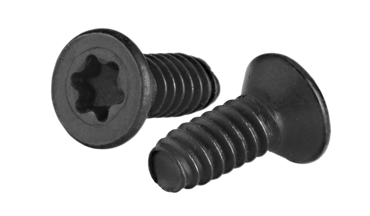 1/4"-20 x 1-1/2" Trilobe Thread Forming Screws for Metal/Six-Lobe/Steel Black Oxide (250 pcs)
