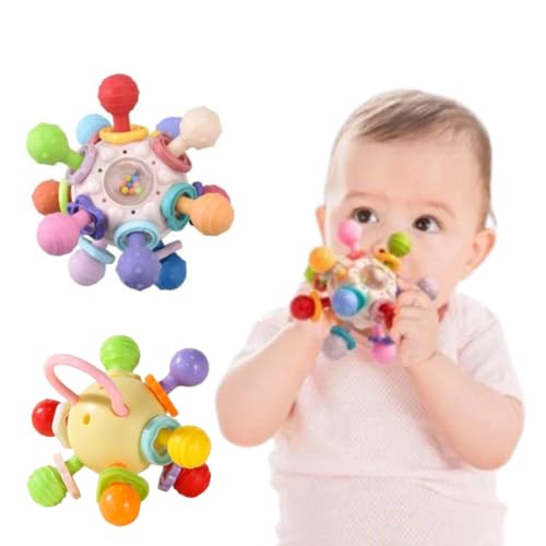 Mordedor Infantil Flex&iacute;vel 360&deg; Livre de BPA Brinquedo para Beb&ecirc;s