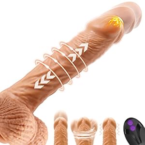 Realistischer Anal Dildo XXL Groß Vibrator Sex Spielzeug für die Frau Männer Paare mit Stoßfunktion,22cm Riesen Dildo Sex Toys Vibration für Sie Frauen, G-Punkt Vibratoren Dildos mit Starkem Saugnopf