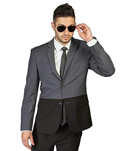 Slim Fit 2 Button Sport Jacket Notch Lapel Modern Two Tone Dinner Blazer AZAR