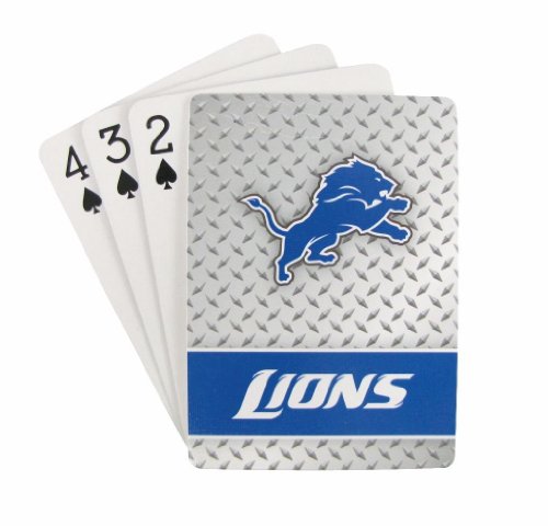 Detroit Lions Diamond Plate Playing Cards