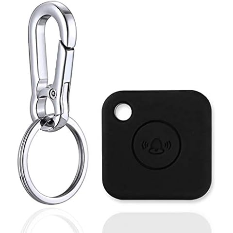 SKZIRI for Tile Mate Case Cover, Silicone Case with Keychain Compatible for Tile Mate, Anti-Scratch Lightweight Soft Protective Sleeve Skin Cover (Device Not Included) (Black) Cover