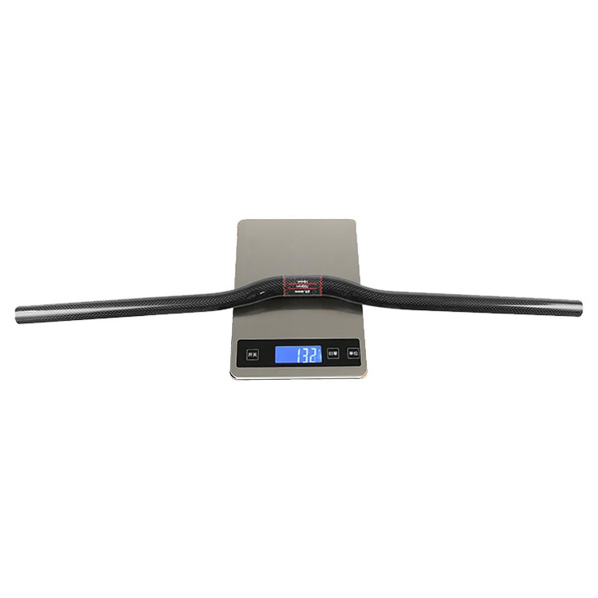 Guidon De Vélo Pliant en Carbone 380-700mm 25.4mm Rise 15mm Guidon VTT pour Vélo D'Equilibre Enfant Scooter Vélo De Route Riser Bar Noir (Size : 420mm)