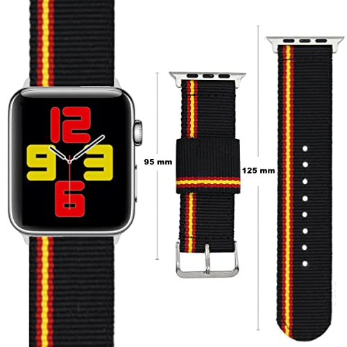 ESTUYOYA Spain Strap compatible with Apple Watch 49mm 46mm 45mm 44mm, (42mm-Serie 1-3) - Image 3
