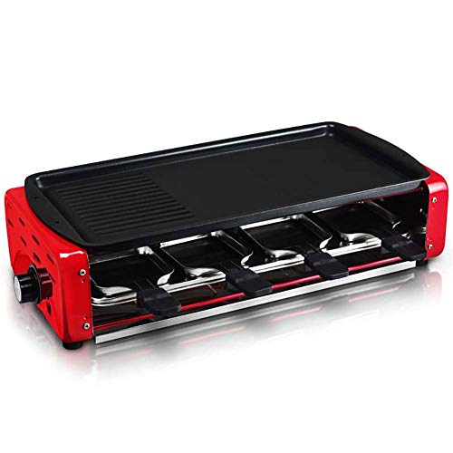 Elektrische Grillplatte,1500 W Tischgrill Mit Edelstahl Backblech, Einstellbare Temperatur Antihaft-Oberfläche, Spülmaschinenfest Für Balkon Garten