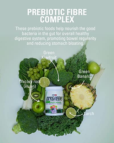 Oxygreens Bundle By Ehplabs - Daily Super Greens Powder, Spirulina Herbal Supplement With Prebiotic Fibre, Alkalizing Antioxidants & Immunity Wellness, 60 Serves (Pineapple & Strawberry Margarita) #TOP7