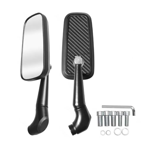 Retroviseur moto embout guidon universel avec visserie 8mm 10mm anti-vibration