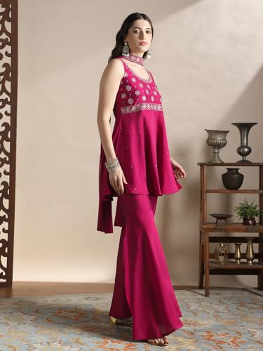 Image of Globus Women Co-ord Set (8909389015778 Fuchsia L)