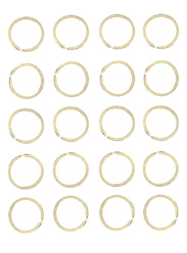 Image of Premium 20 pcs Metal Split Key Rings - Strong & Durable Keychain Rings for DIY Crafts & Accessories