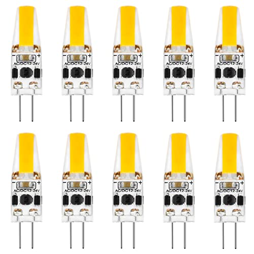 JETENCN G4 LEDd \ 3W Ɩ AC/DC 12V-24V 1505 COB d 30W G4x[XnQd LrlbgCg V[OCg (10pbN) N[zCg