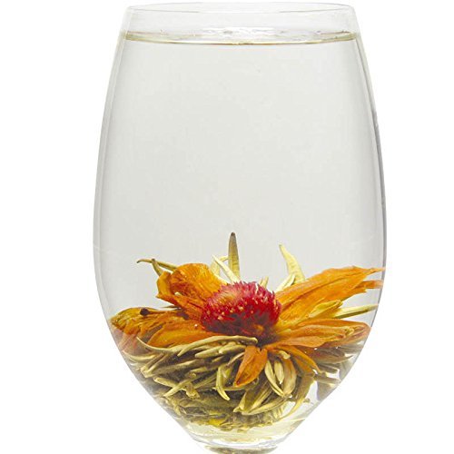 "Rising Sun"Blooming Flowering Tea - 12pcs-36 Steeps-Makes 250 Cups Blooming Tea-Flowering Green Tea Ball-Blooming Tea Balls-Blooming Flowers Tea- Flower Tea