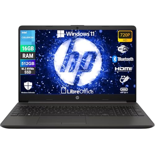 HP 250 G9, Notebook Computer Portatile, Intel N4500, Display HD da 15,6', Ram 16...