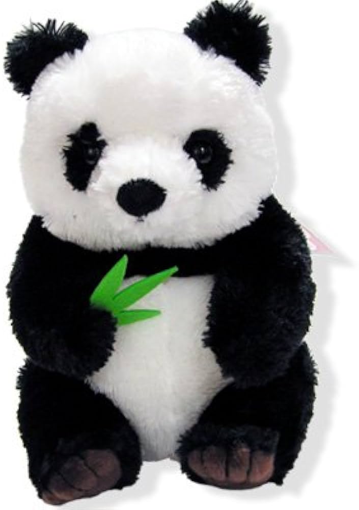 Amazon.co.jp: 笹を食べるパンダぬいぐるみM(24cm)☆幸福大熊猫