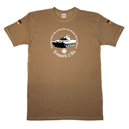 Léopard 2 A4 Carapace combat ISAF KSK Bundeswehr t-shirt vert XXL