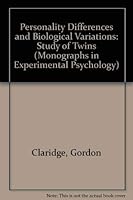 Personality Differences and Biological Variations (Monographs in Experimental Psychology) 0080171249 Book Cover