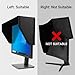 QWORK LCD Video Monitor Hood Sunshade, 7