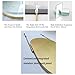 Stainless Steel Oval Hanging Rod Mirror Ceiling Hanging Mirror with LED Light, Adjustable Brightness, Suitable for Entry Cloakroom and Home Decoration(50x100cm)