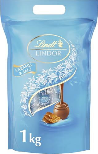 Lindor Salted Caramel, 1 kg Beutel, ca. 80 Lindt Schokoladen Kugeln