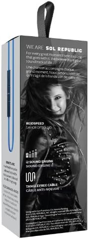 SOL REPUBLIC Jax Wired 3-Button In-Ear Headphones, Apple Compatible, Tangle Free Cable, In-Ear Noise Isolation, 4 Ear Tip Sizes, Great For Calls, 1111-31 White