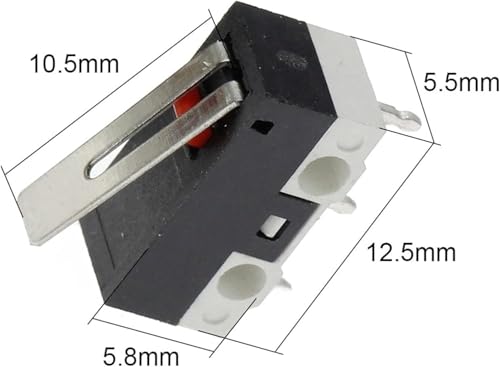 Interrupteur de fin de course pour bricolage électronique et souris d'ordinateur - 4
