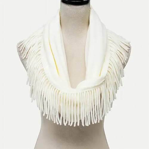 stylesilove Knitted Lightweight Infinity Fringe Women Fashion Scarf - 3 Colors3