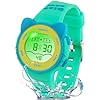 Juboos Reloj Digital para Niños Niña,Luz Intermitente LED de 7 Colores Reloj de Pulsera Niña Multifunción con Pantalla Impermeable para.Reloj Deportivo Digital para Niños,3 a 15