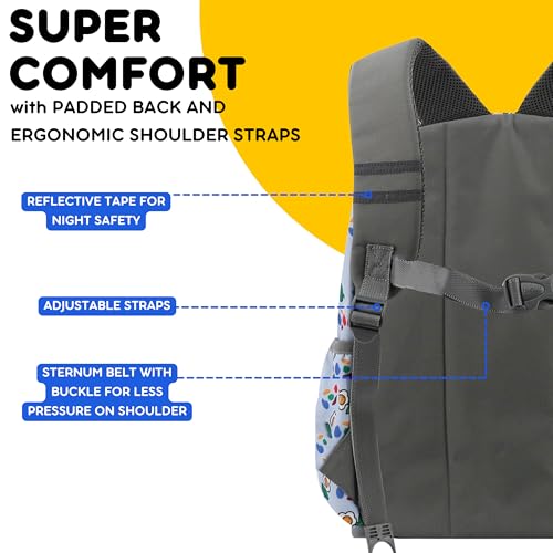 Image of J World Duet Kids Backpack & Lunch Box Set For Girls & Boys Pre-K to Elementary School, Every Daisy