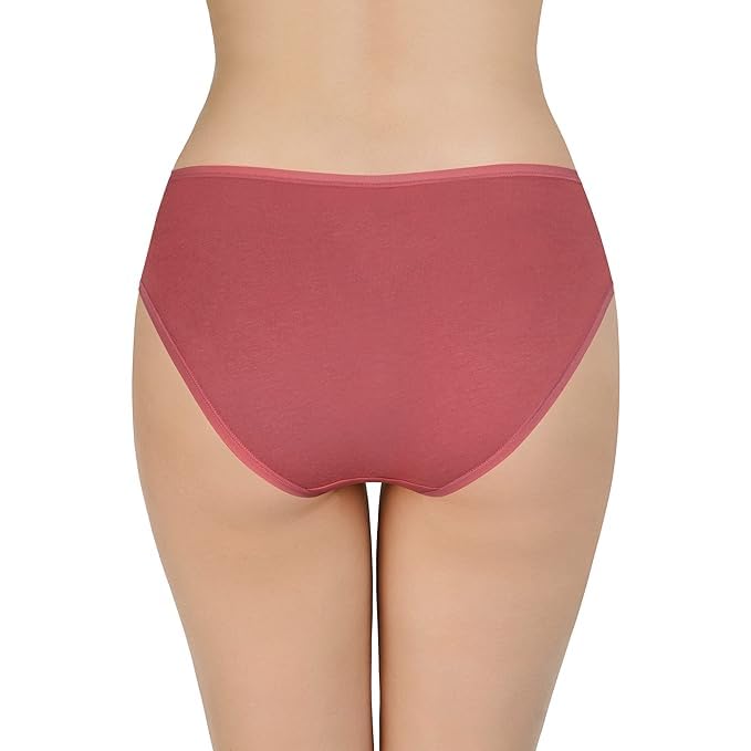 Image of LOURYN KOULYN Solid Low Rise Cotton Bikini Panty Pack(Pack of 3)