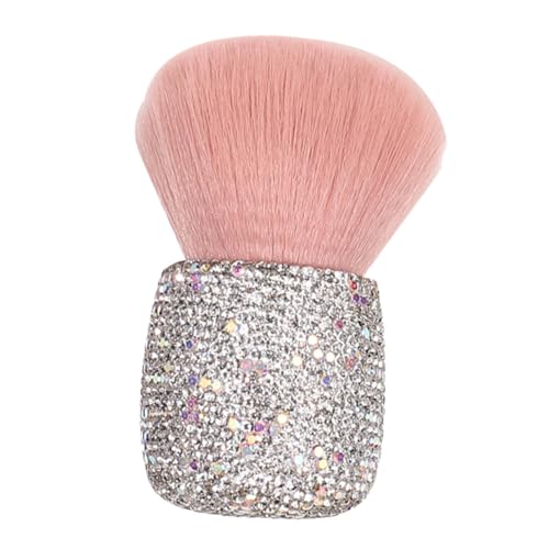 MERRYHAPY Mushroom Head Beauty Brush Fluffy Blush Powder Brush Acrylic Nail Cleaner Soft for Makeup