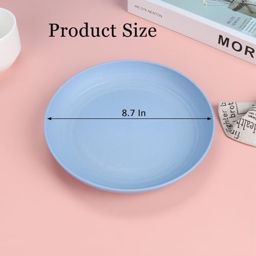 Unbreakable Plastic Plates Set of 3, Reusable Dinner Plates, Large Camping Plates Set, Lightweight Plastic Dinner Plates for Camping, Kitchen - Image 3