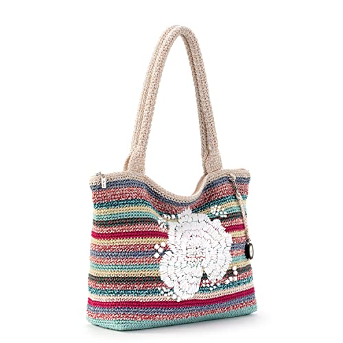 The Sak Crafted Classics Tote Bag - Hand Crochet Women's Purse For Everyday, Travel, Beach Bag - Carryall Shoulder Bag Straps2