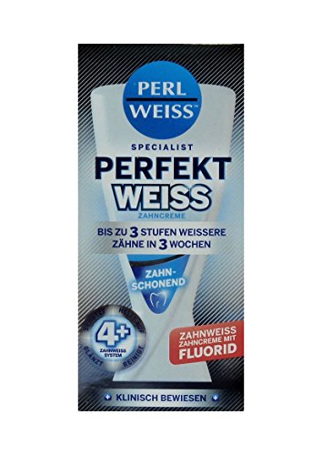 Preisvergleich Produktbild Perlweiss Perfekt Weiss 50ml sichtbar weissere Zähne, Zahn-schonend mit FLUORID
