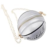 [EPIGEIST] チェーン付きバスケットボール型ショルダーバッグ レディース斜め掛け クロスボディ メイクポーチ 多機能収納 おしゃれカジュアル