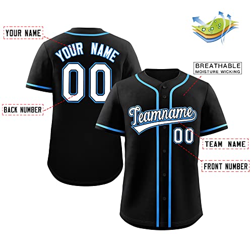 Custom Baseball Jersey for Men Women Youth Personalized Button Down Shirt Stitched Name Number Logo,Big Size miniatura 2