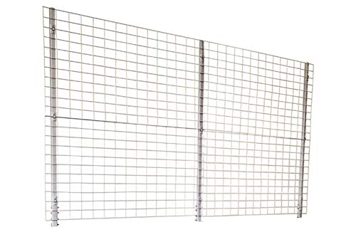 Preisvergleich Produktbild OUTFLEXX Rankgitter in Silber, pulverbeschichteter Stahl, 180x90cm, für Hochbeet mit 180cm, Gitter Spalier und Rankhilfe