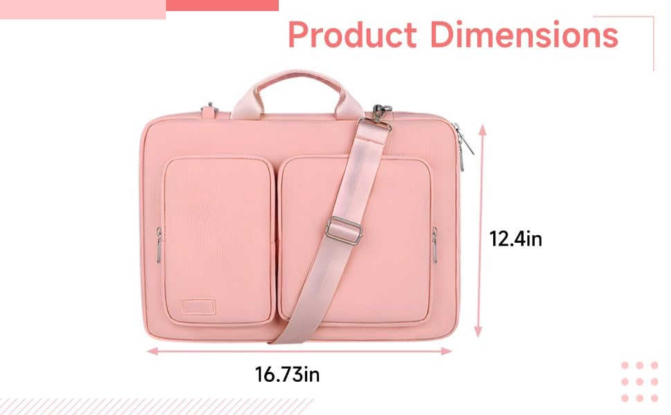 Bolsa protectora rosa para laptop 15.6-17 in miniatura 2