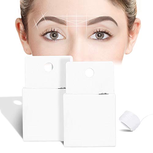 Accesorio para Regla de Tatuaje para Cejas, Pre-entintado Cejas Cartograf�a Cuerda Mejor Hilo de Cejas para Microblading,Herramienta de Medici�n de Cejas (blanco)