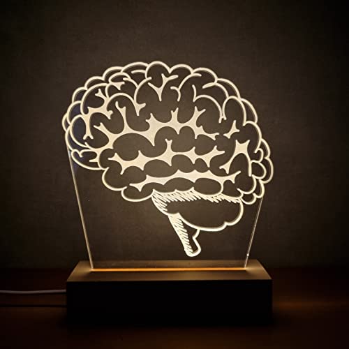 PopLumos- Luminária led 3d, cérebro, neurologista, médico