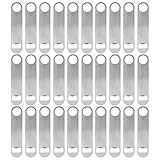 ZCYSRLQIN 30 Pcs Flat Bottle Opener 7 Inch Stainless Steel Beer bottle Openers Heavy Duty Bar Blade Solid Bottle Cap Opener Funny Bartender Bottle Opener for Kitchen Restaurant Party Supplies,Silver